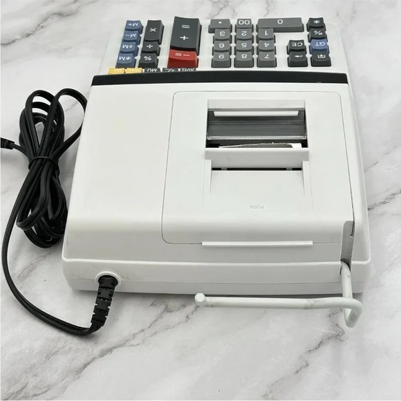 SHARP EL-1197PIII 12 Digit Electronic Calculator Printing Adding Machine Tested - Picture 7 of 8